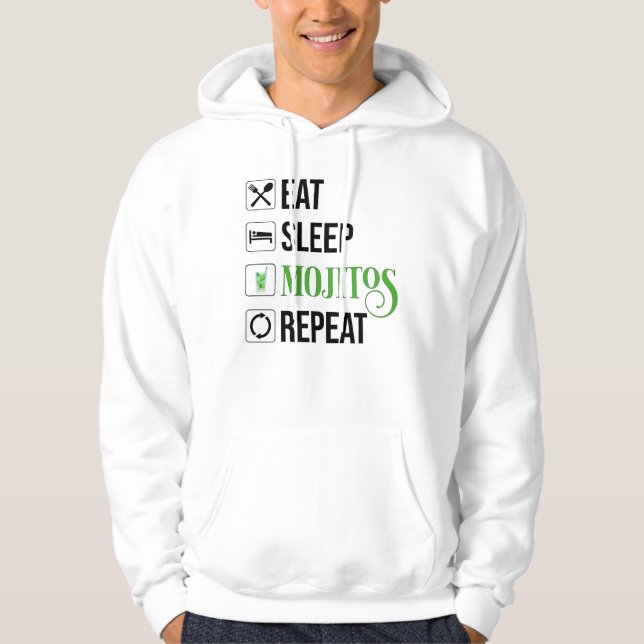Eat Ssov Mojitos Repeat Hoodie (Framsida)