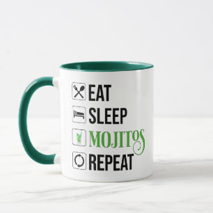 Eat Ssov Mojitos Repeat Mugg