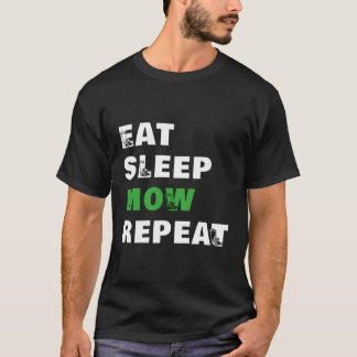 Eat Ssov Mow Repeat Funny Gräsmatta Making Gardene T Shirt