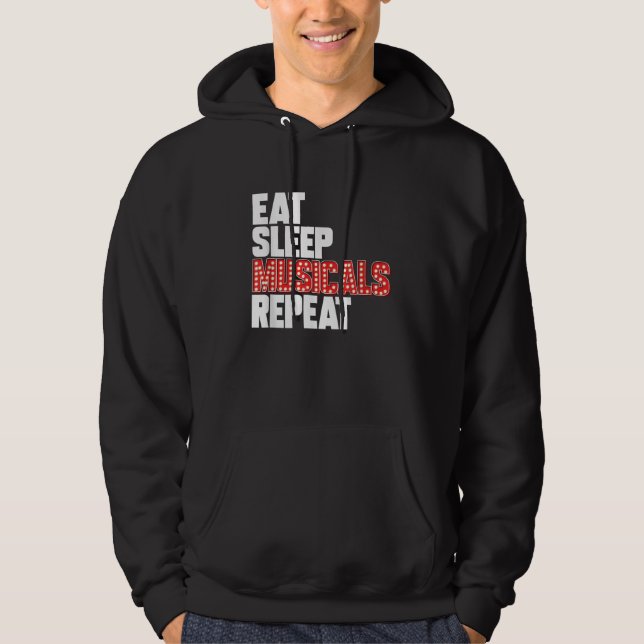 Eat Ssov Musicals Repeterar Broadway Actress Hoodie (Framsida)