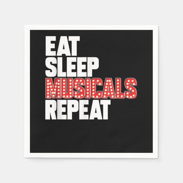 Eat Ssov Musicals Repeterar Broadway Actress Pappersservett (Framsidan)