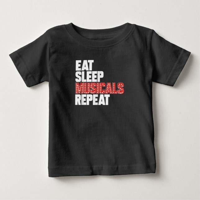 Eat Ssov Musicals Repeterar Broadway Actress T Shirt (Framsida)