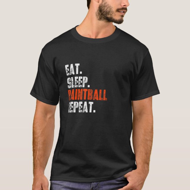 Eat Ssov Paintball Repea Paintball T Shirt (Framsida)