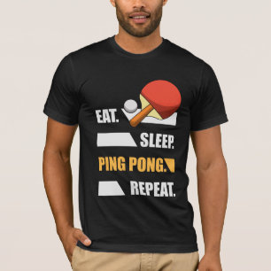 Eat Ssov Ping Pong Repeat Bord tennis T Shirt