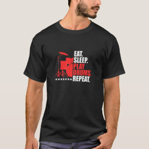 Eat Ssov Play Drumming Drumming Drum Player Drumme T Shirt