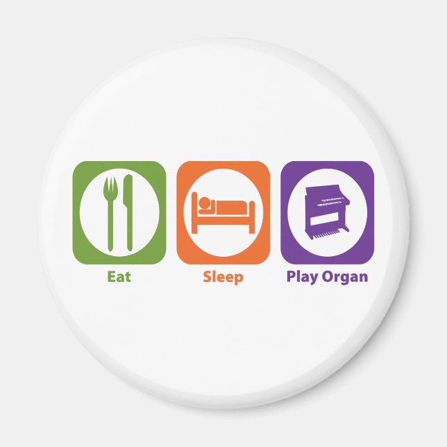 Eat Ssov Play Organ Magnet (Framsidan)