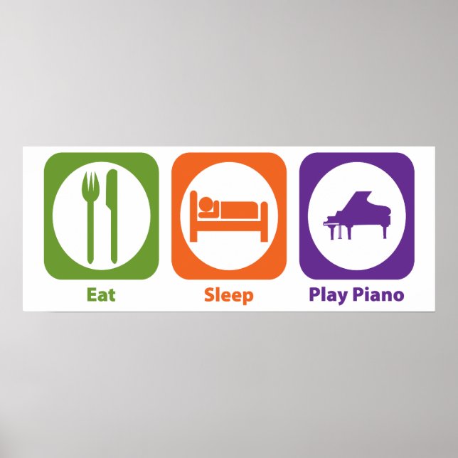 Eat Ssov Play Piano Poster (Framsidan)