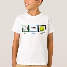 Eat Ssov Play tennis Kids Tee Shirt