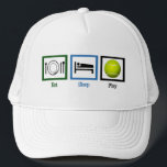 Eat Ssov Play Tennis Truckerkeps<br><div class="desc">Tennis är min besatthet och mitt liv.</div>
