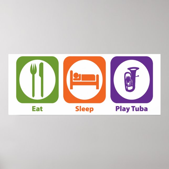 Eat Ssov Play Tuba Poster (Framsidan)