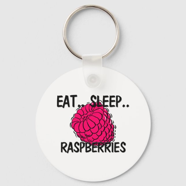 Eat Ssov RASPBERRIES Nyckelring (Framsida)