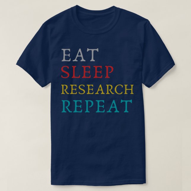 Eat Ssov Research Upprepa lustig forskning T Shirt (Design framsida)