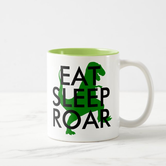 Eat Ssov Roar Dinosaur mugg | Cute Sayed Kids Mugg (Höger)