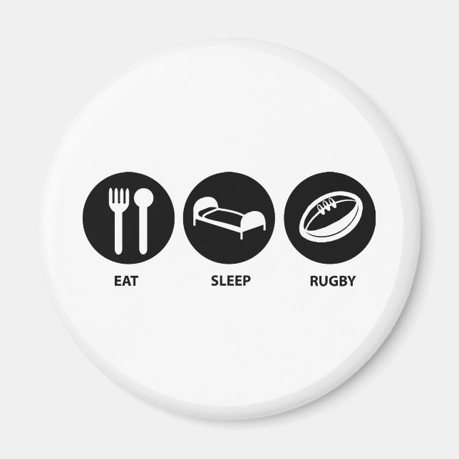 Eat Ssov Rugby Magnet (Framsidan)