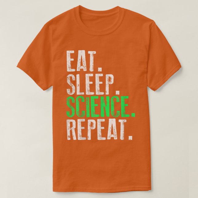 Eat Ssov Science Repeat Funny T Shirt (Design framsida)