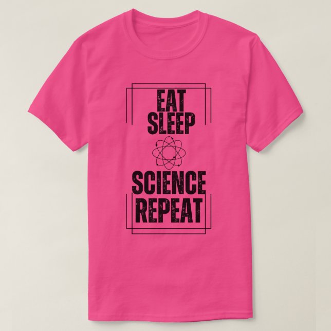 Eat Ssov Science Repeat T Shirt (Design framsida)
