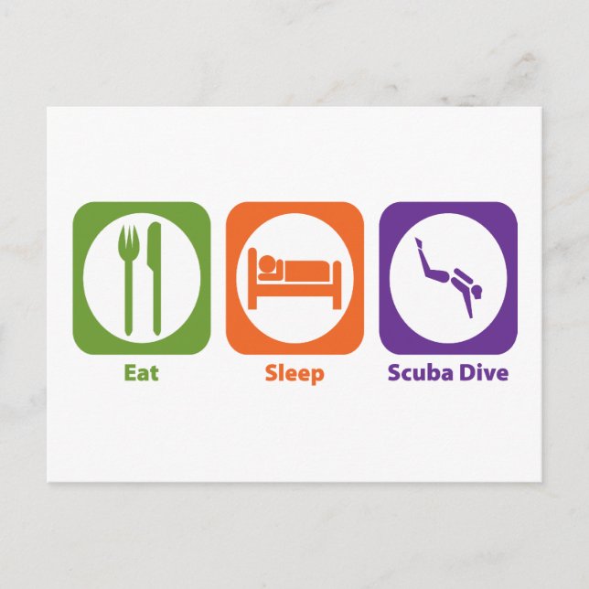Eat Ssov Scuba Dive Vykort (Framsida)