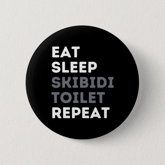 Eat Ssov Skibidi Toilet Repeat Funny Skibidi Toil Knapp (Framsida)