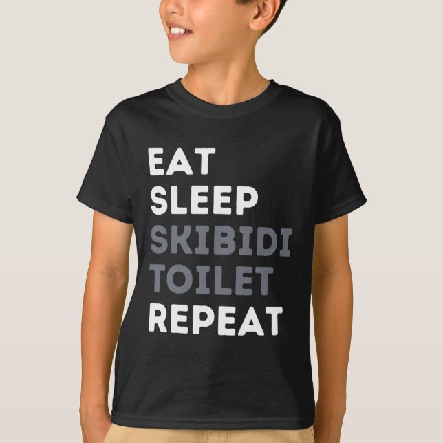 Eat Ssov Skibidi Toilet Repeat Funny Skibidi Toil T Shirt (Framsida)