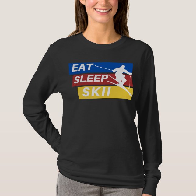 Eat Ssov Skii T Shirt (Framsida)
