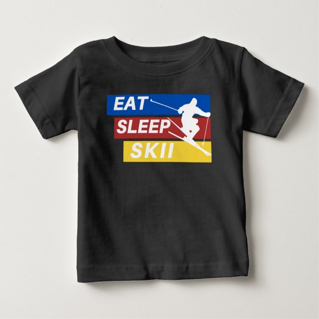 Eat Ssov Skii T Shirt (Framsida)