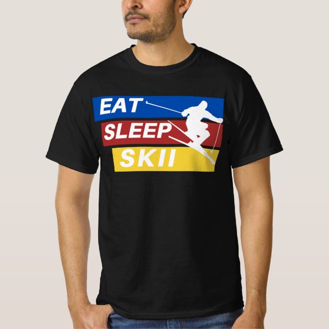 Eat Ssov Skii T Shirt (Framsida)