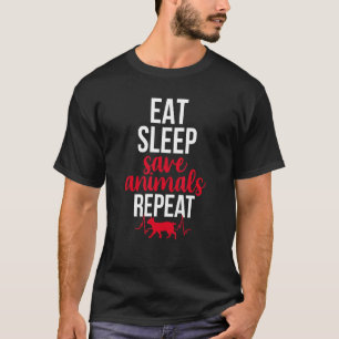 Eat Ssov Spara Animal Lives Repeat Vet Tech Veteri T Shirt