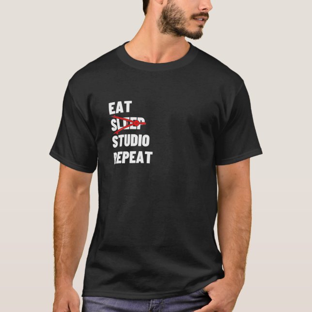 Eat Ssov Studio Repeat Funny Architecture Gift T Shirt (Framsida)