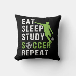 Eat Ssov Study Soccer Upprepa Boy Soccer Player Pl Kudde