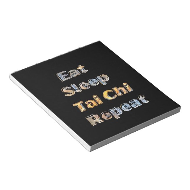 Eat Ssov Tai Chi Repeat Anteckningsblock (Vinklad)