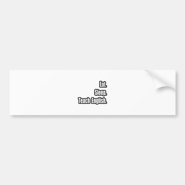 Eat Ssov Teacher English Bildekal (Framsidan)