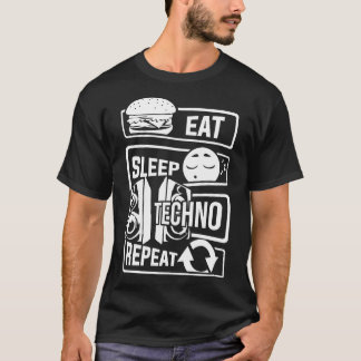 Eat Ssov Techno Repeat Party Electronic Music T Shirt