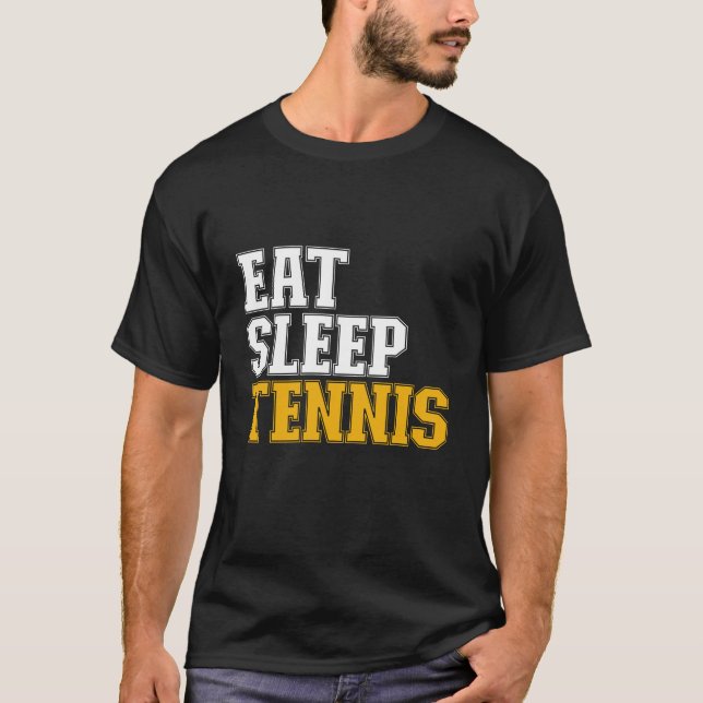 Eat Ssov Tennis Athletic Sports Player T Shirt (Framsida)