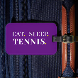 Eat Ssov Tennis Lila Luggage Tag Bagagebricka