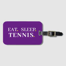 Eat Ssov Tennis Lila Luggage Tag Bagagebricka