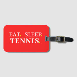 Eat Ssov Tennis Red Luggage Tag Bagagebricka