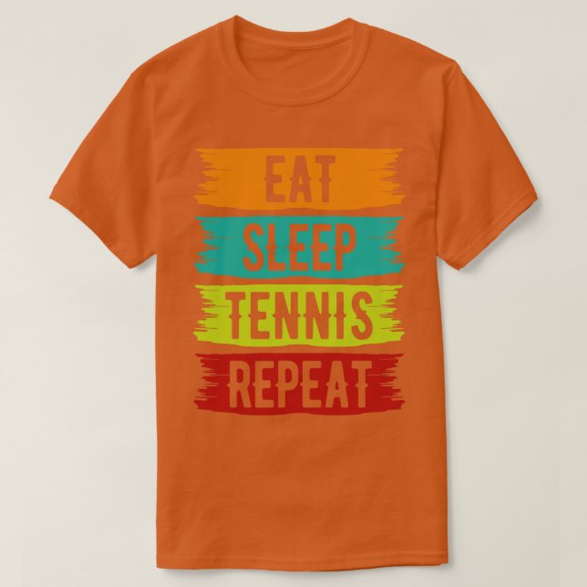 Eat Ssov Tennis Repeat Funny Tennis Player T Shirt (Design framsida)