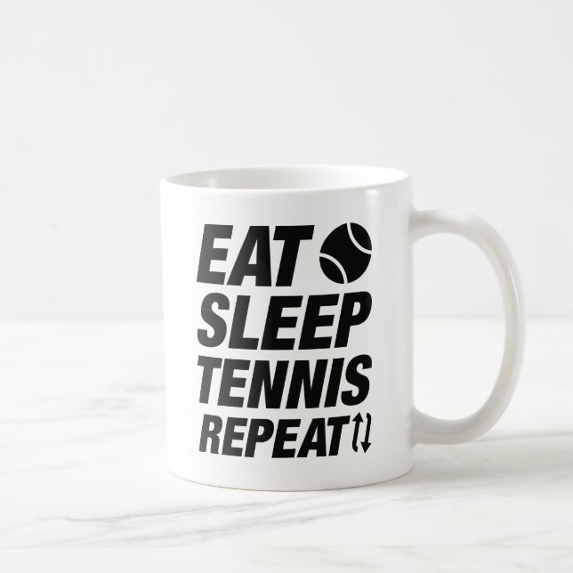 Eat Ssov Tennis Repeat Kaffemugg (Höger)