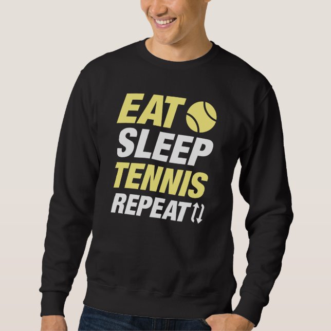 Eat Ssov Tennis Repeat Lång Ärmad Tröja (Framsida)