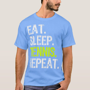 Eat Ssov Tennis Repeat Player Älskare Funny T Shirt