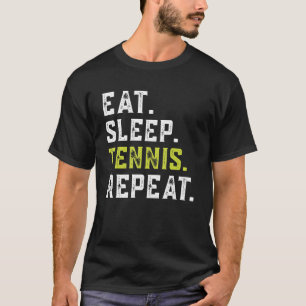 Eat Ssov Tennis Repeat Player Älskare Funny Tennis T Shirt