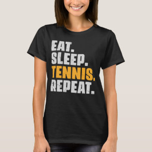 Eat Ssov Tennis Repeat Tennis Retro Vintage T Shirt