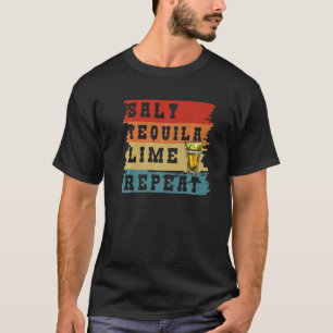 Eat Ssov Tequila Repeat Retro Vintage Tequila Co. T Shirt