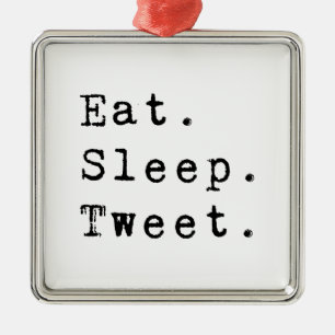 Eat Ssov Tweet Julgransprydnad Metall