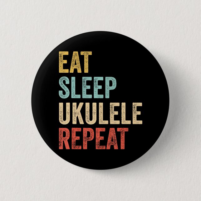 Eat Ssov Ukulele Repea Uke Musician Knapp (Framsida)