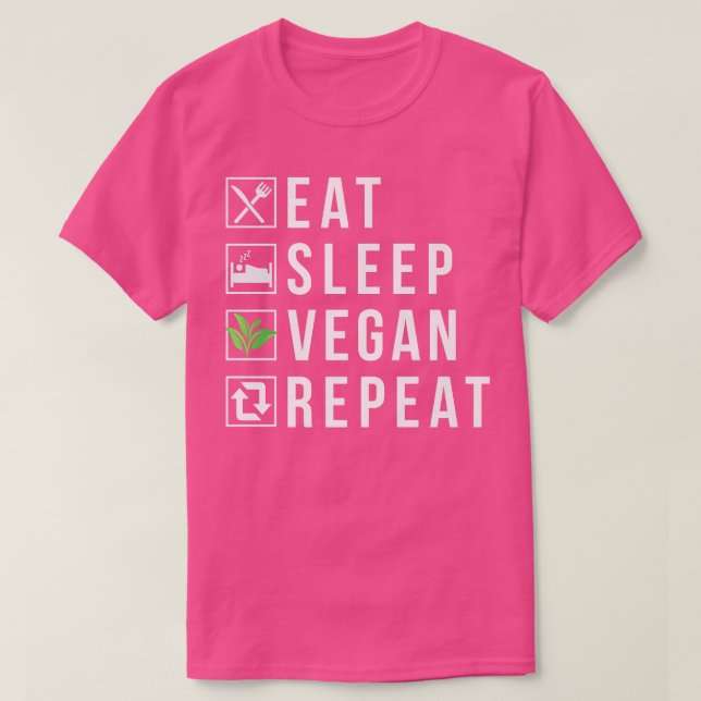 Eat Ssov Vegan Repeat Funny Vegetarian Lifestyle T Shirt (Design framsida)