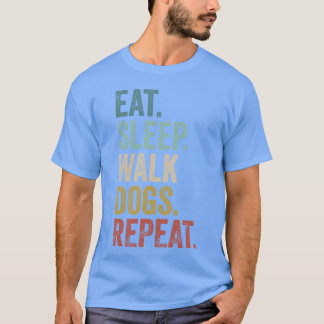 Eat Ssov Walk Hundar Hund Walking Hund älskare vän T Shirt