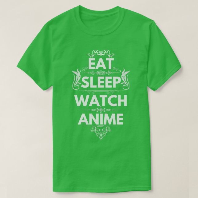 Eat Ssov Watch Anime T Shirt (Design framsida)