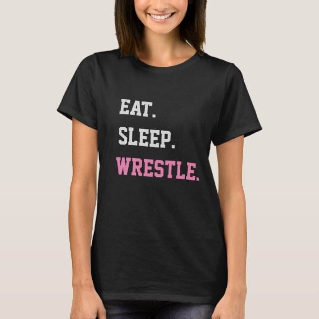 Eat Ssov Wrestle T Shirt (Framsida)