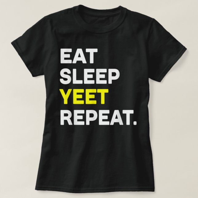Eat Ssov Yeet Repeat Funny Dance Slang Basketball T Shirt (Design framsida)